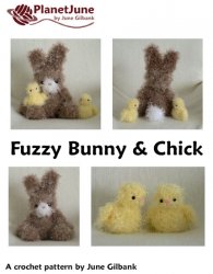 Fuzzy Bunny & Chick amigurumi crochet pattern