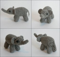 AfricAmi Elephant amigurumi crochet pattern