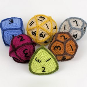 (image for) Gaming Dice EXPANSION PACK crochet pattern