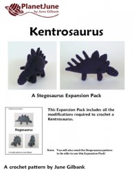 Kentrosaurus amigurumi dinosaur EXPANSION PACK crochet pattern