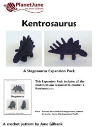 (image for) Kentrosaurus amigurumi dinosaur EXPANSION PACK crochet pattern