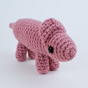 (image for) Protoceratops amigurumi dinosaur EXPANSION PACK crochet pattern