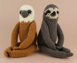 (image for) Two-Toed Sloth EXPANSION PACK crochet pattern