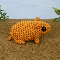 (image for) Mini Mammals 2: three EXPANSION PACK amigurumi crochet patterns: Hamster, Gerbil, Kangaroo Rat