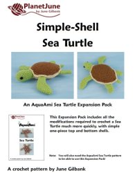 Simple-Shell Sea Turtle EXPANSION PACK crochet pattern