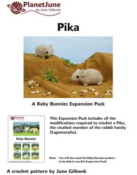 (image for) Pika EXPANSION PACK crochet pattern