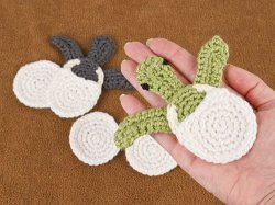 (image for) Baby Sea Turtle Hatchlings applique EXPANSION PACK crochet pattern