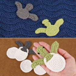 (image for) Baby Sea Turtle Hatchlings applique EXPANSION PACK crochet pattern