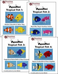 Tropical Fish Sets 1-4: EIGHT amigurumi fish crochet patterns