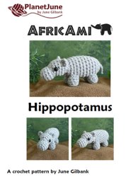 (image for) AfricAmi Hippopotamus amigurumi crochet pattern