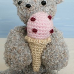 Ice Cream Bear amigurumi crochet pattern