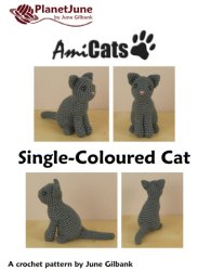 AmiCats Single-Coloured Cat amigurumi crochet pattern