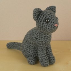 (image for) AmiCats Single-Coloured Cat amigurumi crochet pattern