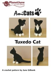 (image for) AmiCats Tuxedo Cat amigurumi crochet pattern