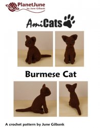AmiCats Burmese Cat amigurumi crochet pattern