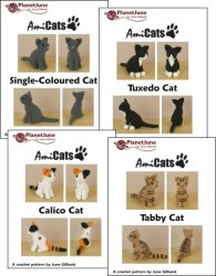 (image for) AmiCats Collection 1 - FOUR amigurumi cat crochet patterns