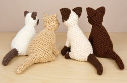 (image for) AmiCats Collection 2 - FOUR amigurumi cat crochet patterns