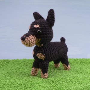 AmiDogs Miniature Pinscher amigurumi crochet pattern