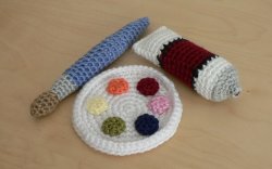 (image for) Ami Paint Set amigurumi crochet pattern