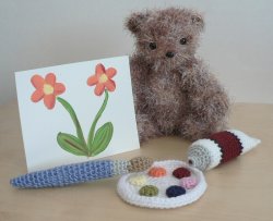 Ami Paint Set amigurumi crochet pattern