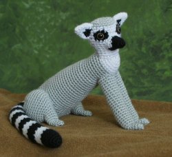 Ring-Tailed Lemur amigurumi crochet pattern