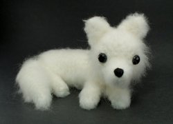 (image for) Arctic Fox amigurumi crochet pattern