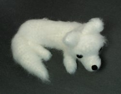 (image for) Arctic Fox amigurumi crochet pattern