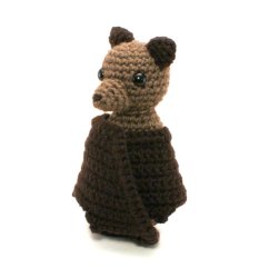 (image for) Fruit Bat (Flying Fox) amigurumi crochet pattern