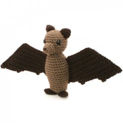 (image for) Fruit Bat (Flying Fox) amigurumi crochet pattern
