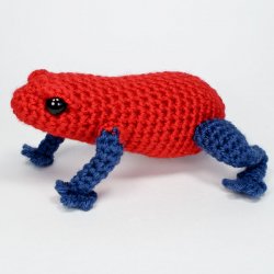 (image for) Poison Dart Frog amigurumi crochet pattern