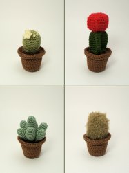 Cactus Collection 1: FOUR realistic crochet patterns