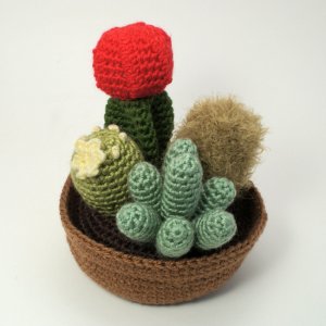 Cactus Collection 1: FOUR realistic crochet patterns