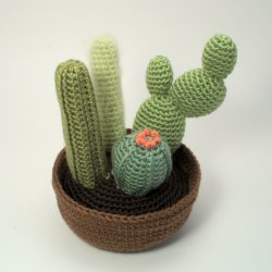 Cactus Collection 2: FOUR realistic crochet patterns