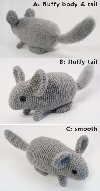 (image for) Chinchilla amigurumi crochet pattern - Click Image to Close