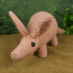 (image for) Aardvark amigurumi crochet pattern