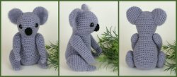 Koala amigurumi crochet pattern