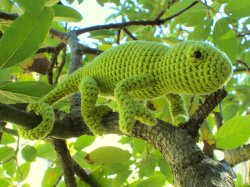 Chameleon (lizard) amigurumi crochet pattern