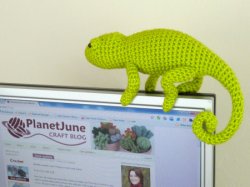 Chameleon (lizard) amigurumi crochet pattern