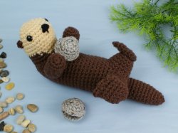 (image for) Sea Otter amigurumi crochet pattern