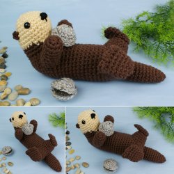 (image for) Sea Otter amigurumi crochet pattern
