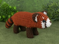 Red Panda amigurumi crochet pattern