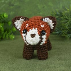 Red Panda amigurumi crochet pattern