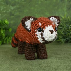 (image for) Red Panda amigurumi crochet pattern