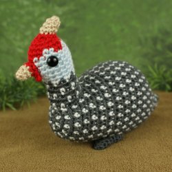 Guinea Fowl amigurumi bird crochet pattern