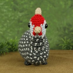 Guinea Fowl amigurumi bird crochet pattern