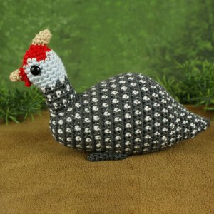 Guinea Fowl amigurumi bird crochet pattern