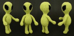 Aliens amigurumi crochet pattern