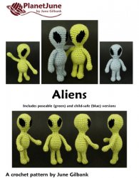 Aliens amigurumi crochet pattern