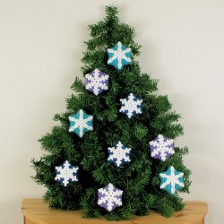 (image for) Snow Star Ornaments crochet pattern: 3 unique designs