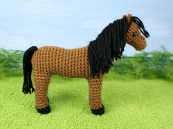 (image for) Horse amigurumi crochet pattern